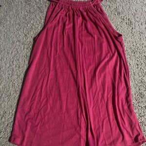 Green Envelope Pink Halter Tank Top Small Flowy Sleeveless Summer